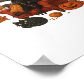 Fall Crow - It's Fall Y'all Art Poster (Ecke)