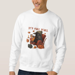 Fall Crow - It's Fall Y'all Art Sweatshirt