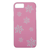 Fall Crystal Snowflake iPhone 7 (pink) Case-Mate iPhone Hülle (Rückseite)