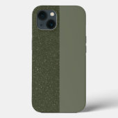 Fall "Custom Moss Green Split iPhone 13" Case-Mate iPhone Hülle (Rückseite)