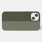 Fall "Custom Moss Green Split iPhone 13" Hülle (Rückseite (Horizontal))