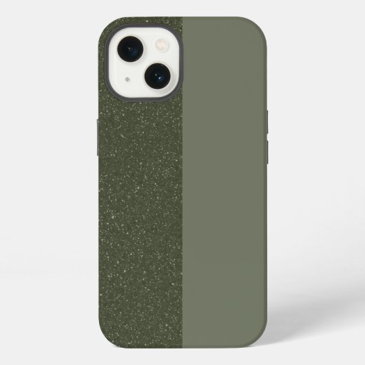 Fall "Custom Moss Green Split iPhone 13" Hülle (Rückseite)