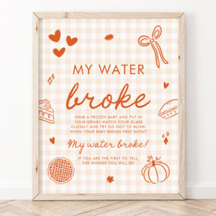 Fall Cutie Pie Mein Wasser Ist Gebrochen Baby Show Poster