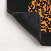 Fall Dackel Doxin Pumpkin Fun Halloween Dog Lov Mousepad (Ecke)