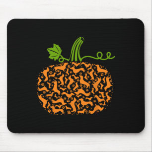 Fall Dackel Doxin Pumpkin Fun Halloween Dog Lov Mousepad