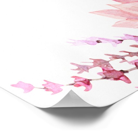 Fall Dahlia und Pumpkin Wedding Welcome Poster (Ecke)