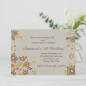 Fall Dainties Blumeneinladung Einladung (Stehend Vorderseite)