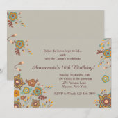 Fall Dainties Blumeneinladung Einladung (Vorne/Hinten)