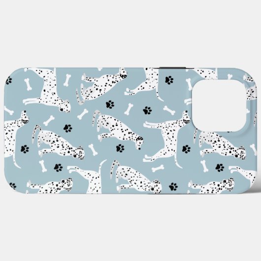 Fall Dalmatiner Paws and Bones Case-Mate iPhone Hülle (Rückseite (Horizontal))