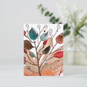 Fall Dance Postkarte (Stehend Vorderseite)