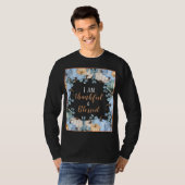 Fall dankbar und gesegnet lange Schläfchen T-Shirt (Vorne ganz)