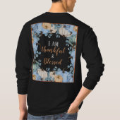 Fall dankbar und gesegnet lange Schläfchen T-Shirt (Rückseite)
