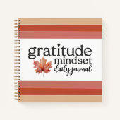 Fall "Dankbarkeit Mindset Daily Journal" Notizblock (Vorderseite)