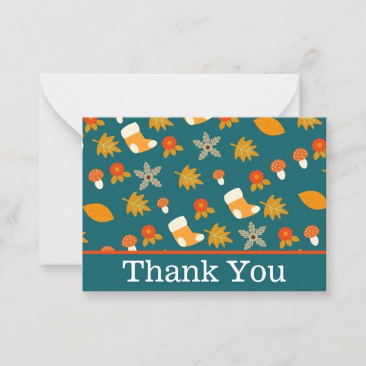 Fall Dankeschön Karte (Vorderseite)