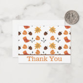 Fall Dankeschön Karte (Vorderseite/Rückseite Beispiel)