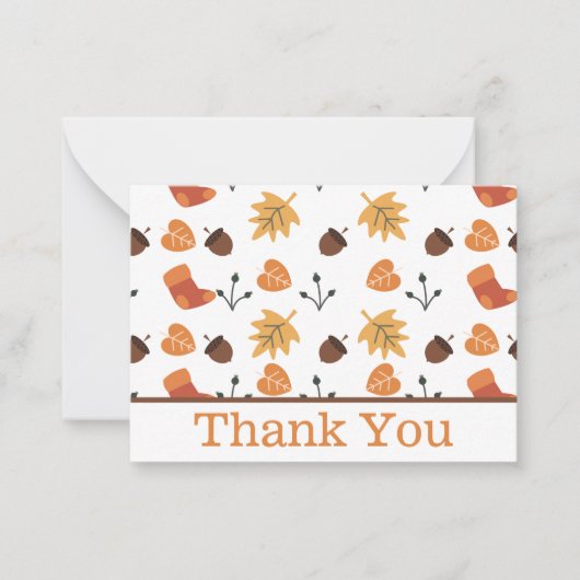 Fall Dankeschön Karte (Vorderseite)