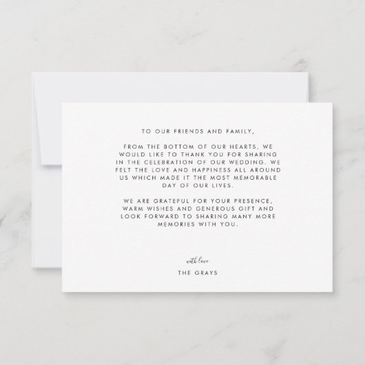 Fall Dankeschön Karte (Rückseite)