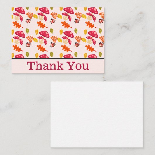 Fall Dankeschön Karte (Vorne/Hinten)