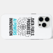 Fall "Datenbrennstoff-KI-Power" | Bereich Technisc Case-Mate iPhone Hülle (Rückseite (Horizontal))