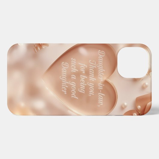 Fall "Daughter in Law Appreciation Heart Mobile" iPhone Hülle (Rückseite (Horizontal))