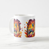 Fall Deer Alebrije Kaffeetasse (Vorderseite Links)