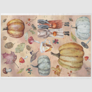 Fall-Dekoupage Seidenpapier