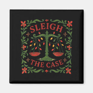 Fall den Fall Lustiger Anwalt Weihnachtsdesign Magnet