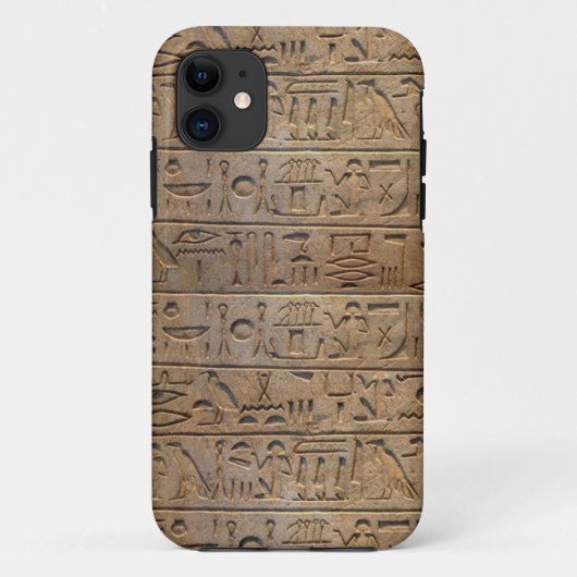 Fall der ägyptischen Hieroglyphen-Designer Case-Mate iPhone Hülle (Rückseite)