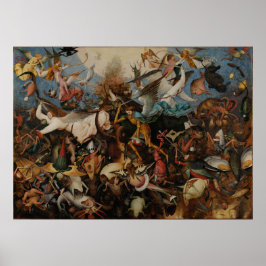 Fall der Engel der Rebellen durch Pieter Bruegel Poster