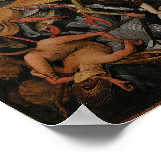 Fall der Engel der Rebellen durch Pieter Bruegel Poster (Ecke)