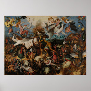 Fall der Engel der Rebellen durch Pieter Bruegel Poster