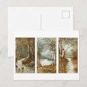 Fall der Forest Vintag Postkarte (Vorne/Hinten)