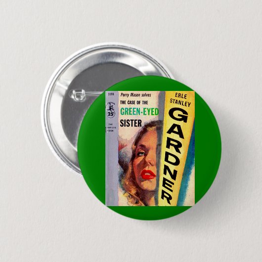 Fall der Grün-Mit Augen Schwester Button (Vorne & Hinten)