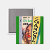 Fall der Grün-Mit Augen Schwester Magnet (Vorderseite/Rückseite)