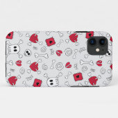 Fall der Herz-Totenkopf mit gekreuzter Case-Mate iPhone Hülle (Rückseite (Horizontal))