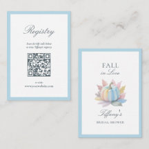Fall der Liebe Blue Pumpkin Brautparty-Registrieru