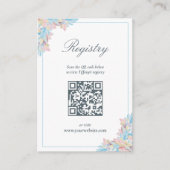 Fall der Liebe Blue Pumpkin Brautparty-Registrieru Begleitkarte (Vorderseite)