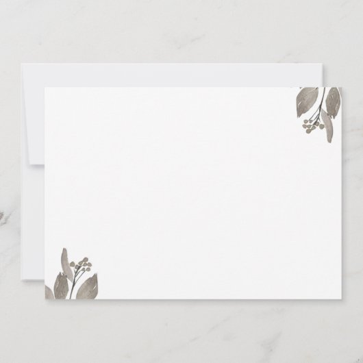 Fall der Liebe Brautparty Rost Blume Pumpkin Einladung (Rückseite)