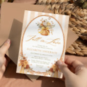 Fall der Liebe Fall Floral Pumpkin Brautparty Einladung