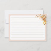 Fall der Liebe Pumpkin Brautparty Rezept-Karte (Rückseite)