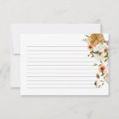 Fall der Liebe Pumpkin Brautparty Rezept-Karte (Rückseite)