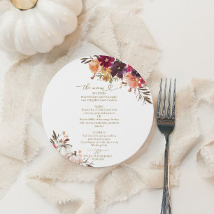 Fall der Liebe Pumpkin Circle Wedelkarte Einladung