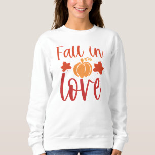Fall der Liebe Pumpkin Floral Sweatshirt