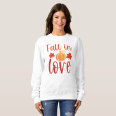 Fall der Liebe Pumpkin Floral Sweatshirt (Vorne ganz)