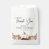 Fall der Liebe White Pumpkin Vielen Dank Geschenktütchen (Vorderseite)