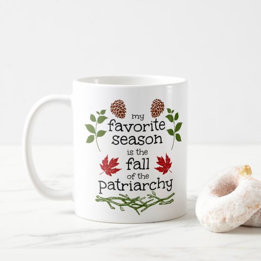 Fall der Patriarchie Kaffeetasse (Mit Donut)