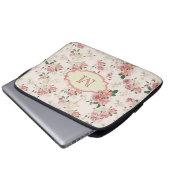 Fall der Rose mit Vintager Hütte Laptopschutzhülle (Vorne Knopf)