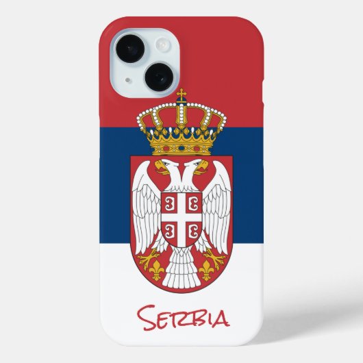 Fall der serbischen Flagge, Serbiens Mode / sport Case-Mate iPhone Hülle (Rückseite)