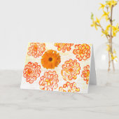 Fall der Sonne Karte (Gelbe Blume)