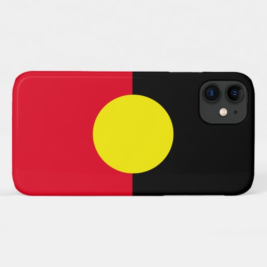 Fall des Aborigine-Flag Case-Mate iPhone Hülle (Rückseite (Horizontal))